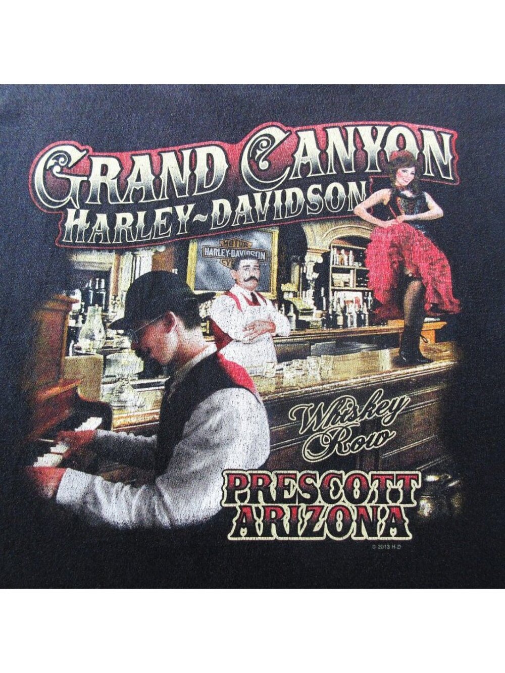 Harley Davidson Motorcycles XL Double Sided T-Shirt Grand Canyon Prescott AZ